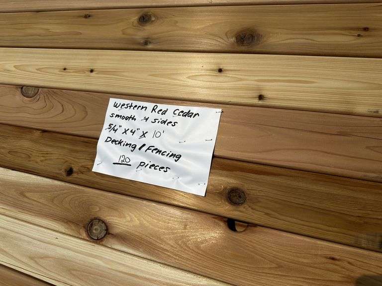 Western Red Cedar Smooth 4 Sides