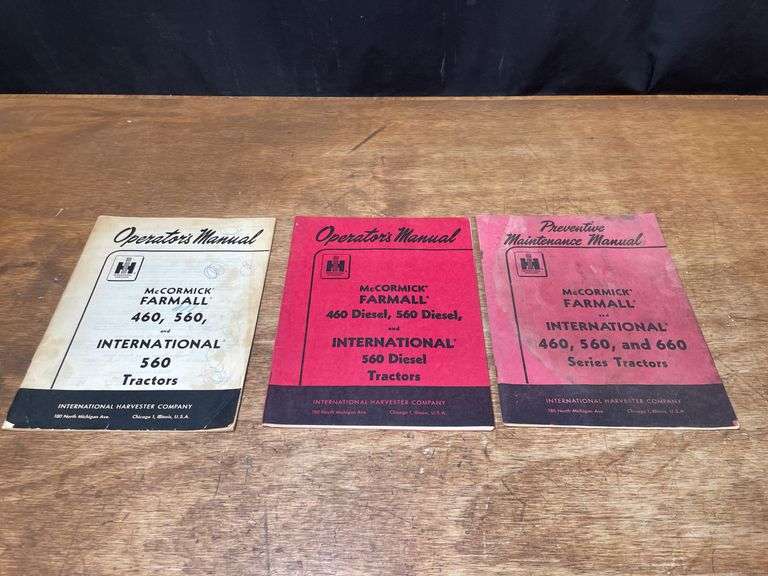 (3) IH Farmall Tractor Manuals image