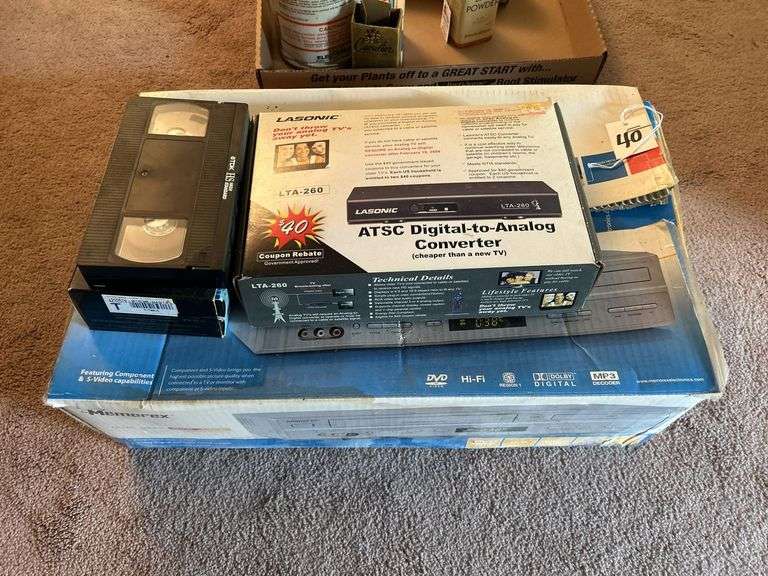 DVD/VCR Combo Unit & Antenna Converter