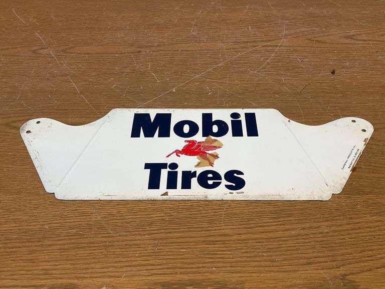 NOS -  Mobil Pegasus Gas Station Tire Display Rack
