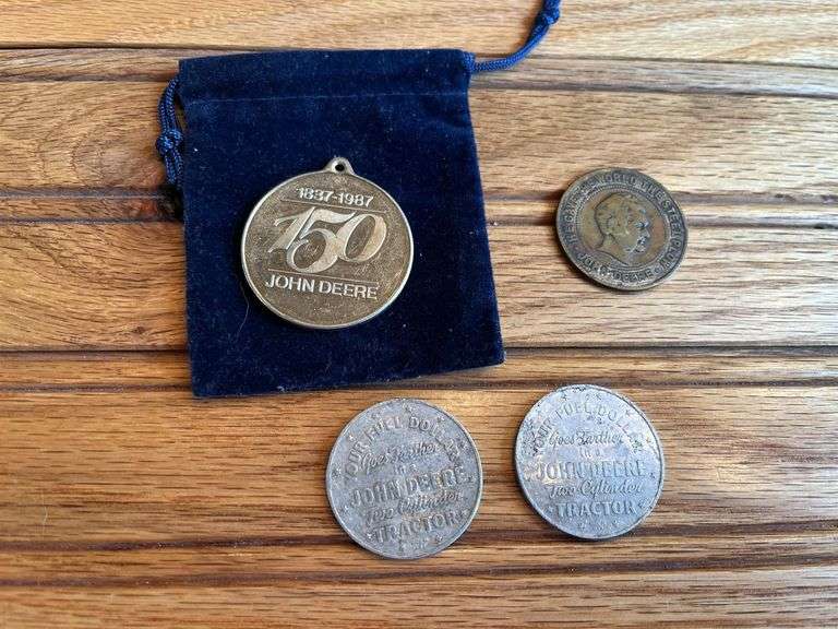 (4) John Deere Coins + Medallions image
