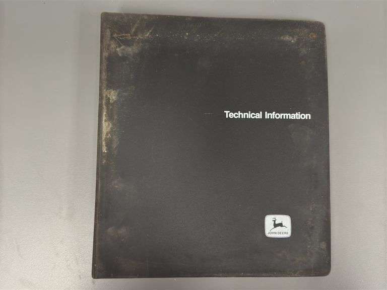 (2) John Deere Technical Information Binders
