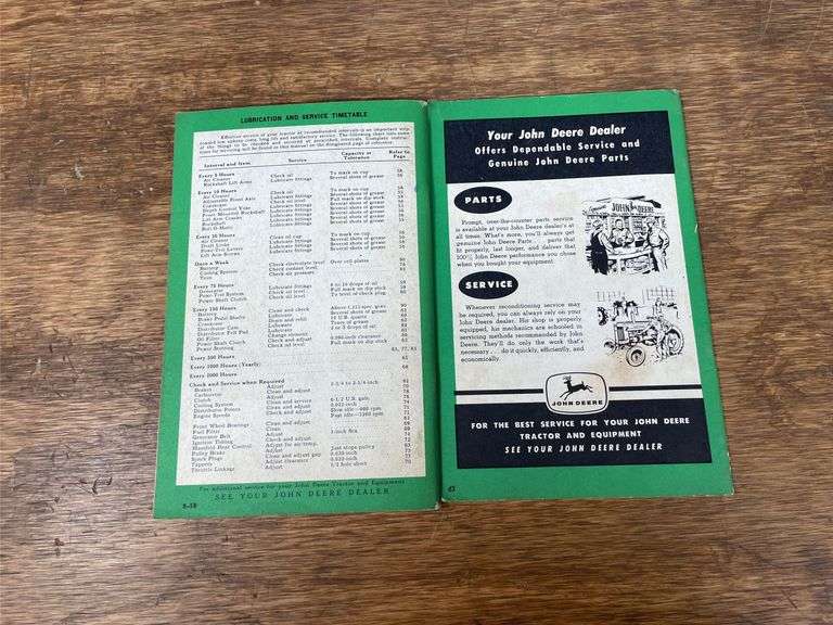 (7) John Deere Manuals
