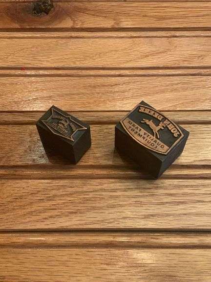 (2) John Deere Printers Blocks