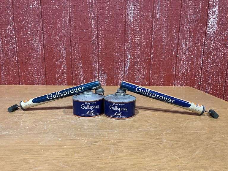 (2)Gulf Continuous Space Sprayer Insect Killer Tin/metal image