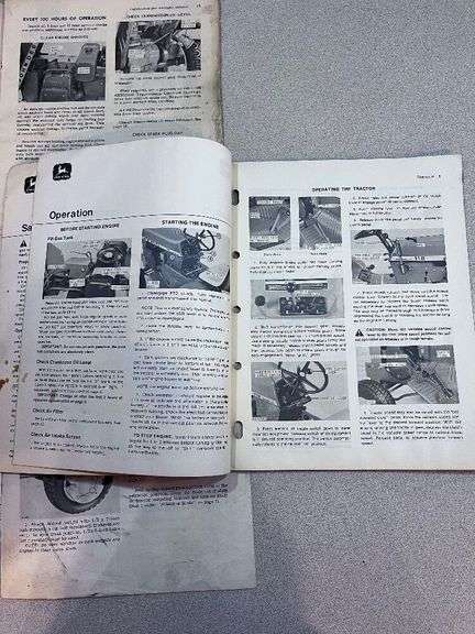 (3) John Deere 112 Manuals