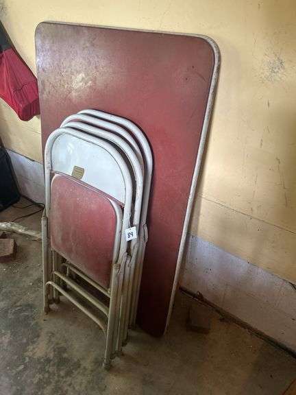 Folding Table and (4) Chairs