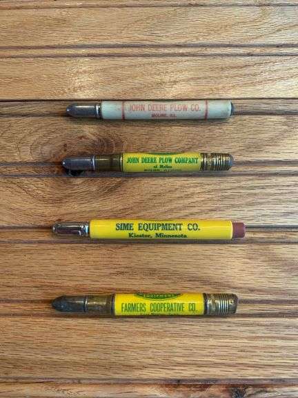 (4) John Deere Bullet Pencils