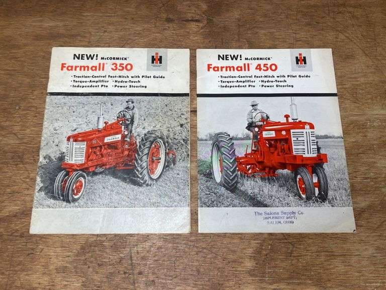 (2) Farmall 350 + 450 Sales Literature image