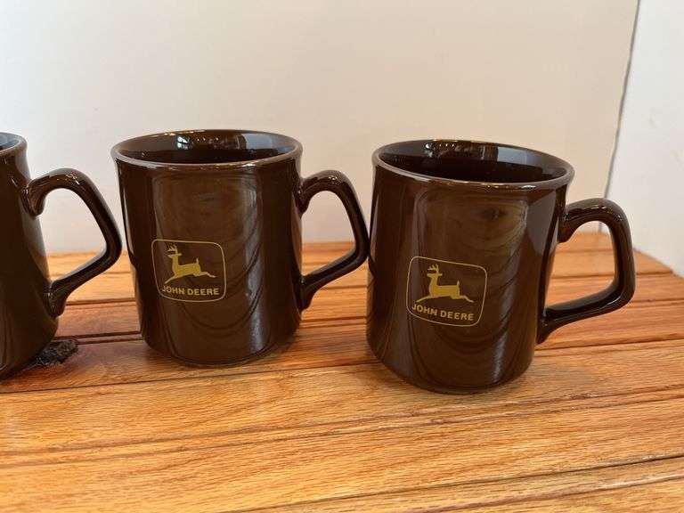 (4) 1990 John Deere Safety First Mugs