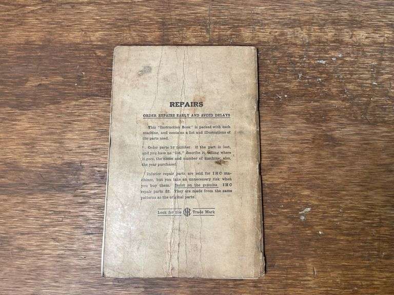 (2) McCormick-Deering Tractor Manuals