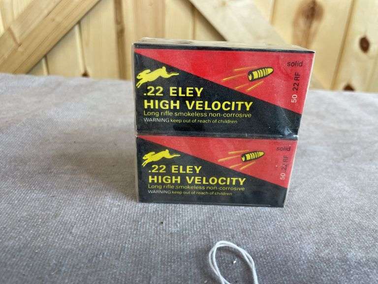 2 Boxes Eley High Velocity .22 LR