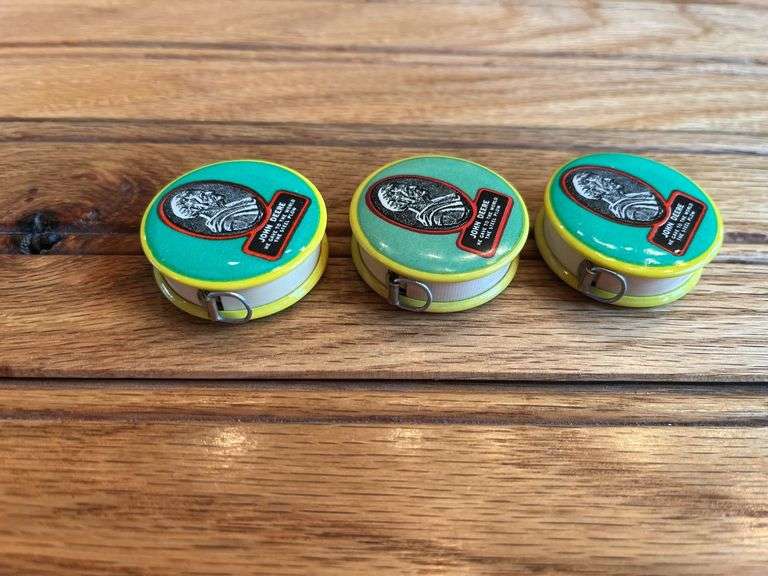 (3) John Deere Tape Measures