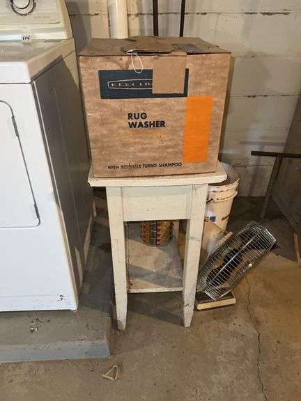 Rug Washer, Table, and Fan image