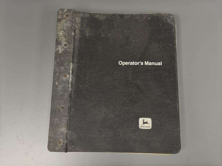 John Deere Operator's Manual Binder image
