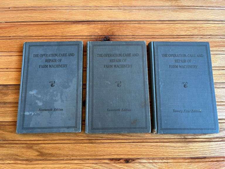 (3) John Deere Operation, Care, + Repair of Farm Machinery Books image