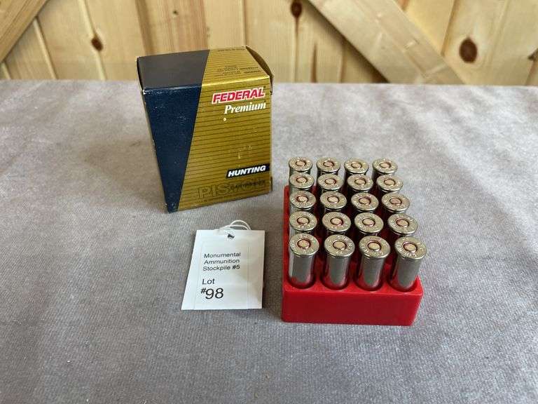 Rare! 2 Boxes Engineering Samples Federal Premium Hunting 225 Gr. Barnes Expander .44 Magnum