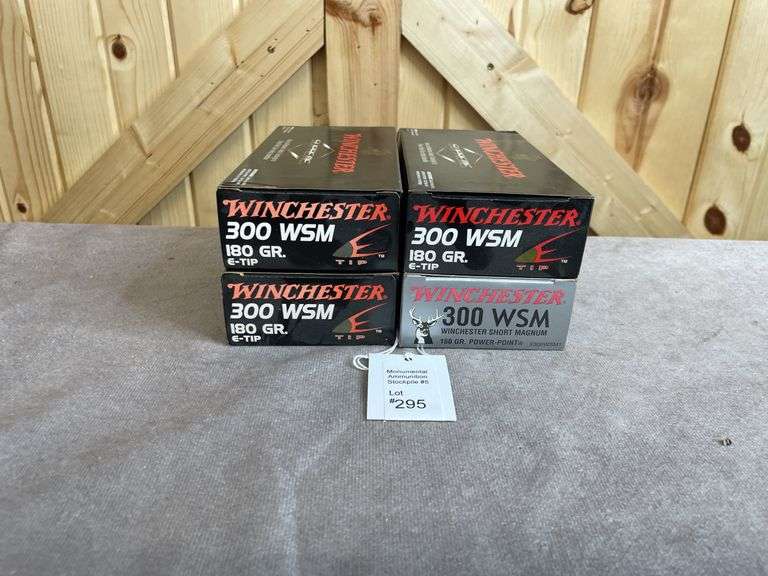 4 Boxes   Winchester 150 & 180 Gr. PP & E-Tip .300 WSM