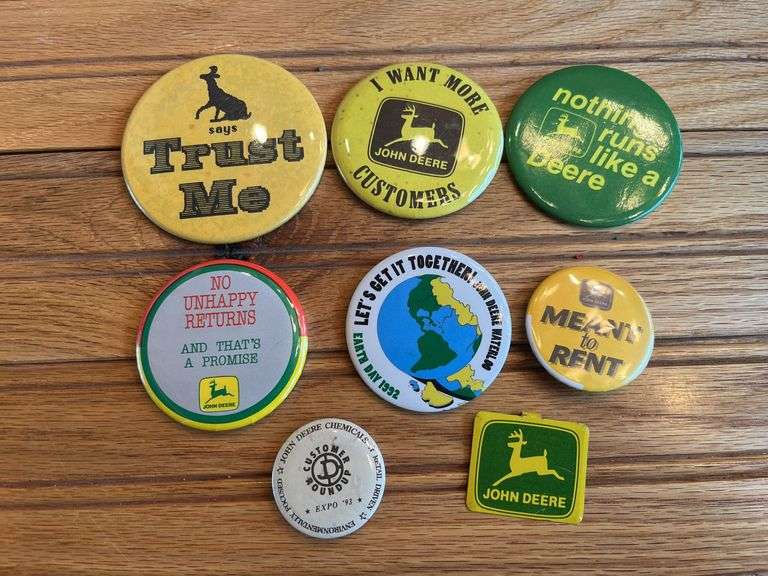 (8) John Deere Buttons image