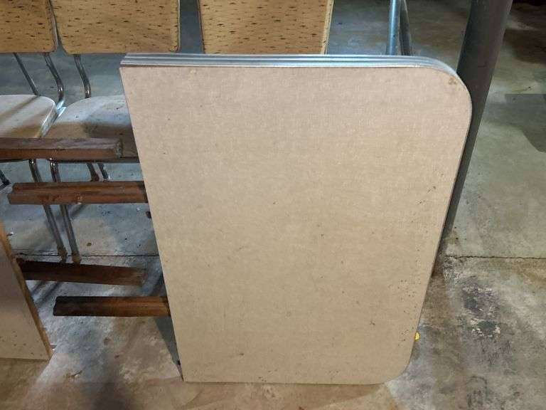 Vintage Table with Assorted Chairs