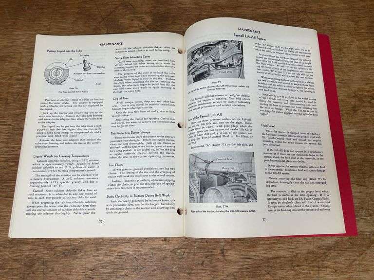 (3) Farmall Tractor Operators Manuals