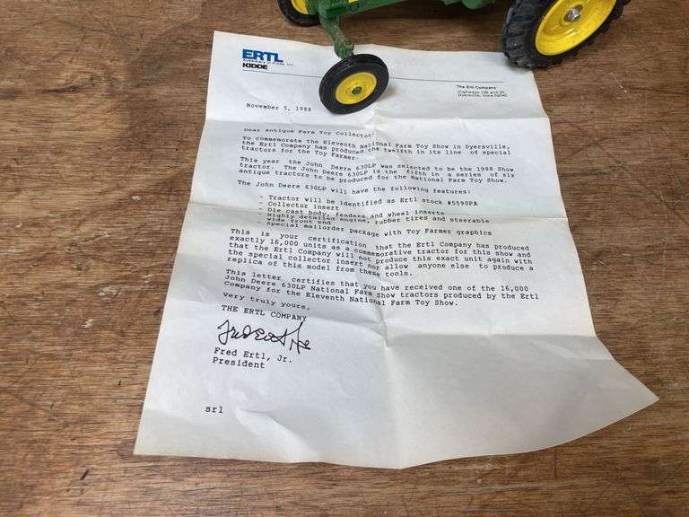 (3) 1/16 John Deere BR, 630, Skid Steer NIB Ertl