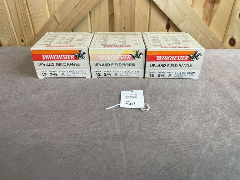 3 Boxes Winchester Upland Field No. 8 12 Gauge