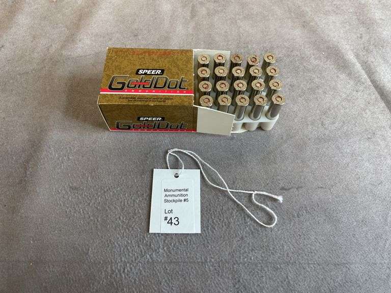 5 Boxes Speer Gold Dot 170 Gr. GDHP .357 Magnum