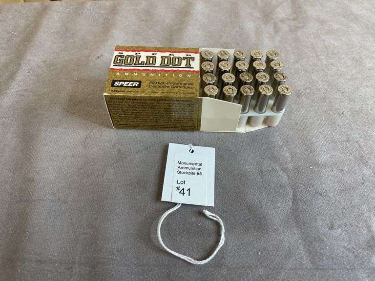 5 Boxes Speer Gold Dot 158 Gr. GDHP .357 Magnum