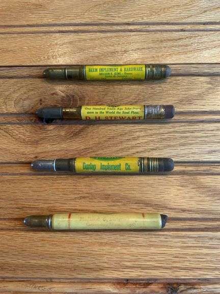 (4) John Deere Bullet Pencils