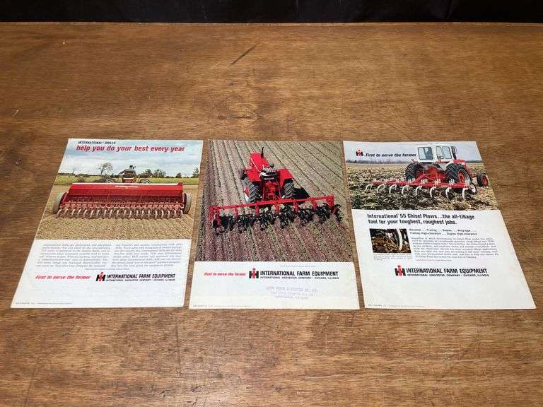 (3) IH Implement Sales Literature