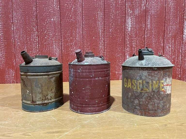 (3) Vintage Fuel Cans image