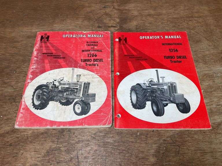 (2) IH 1206 + 1256 Operators Manuals image