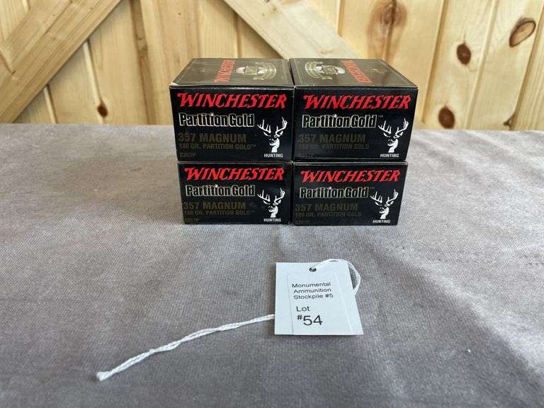 4 Boxes Winchester Partition Gold 180 Gr. .357 Magnum