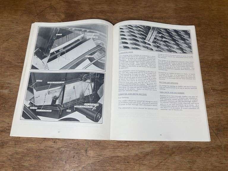 (5) AC Gleaner Combine Sales Literature + Manual