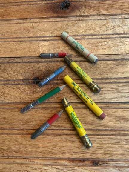 (4) John Deere Bullet Pencils