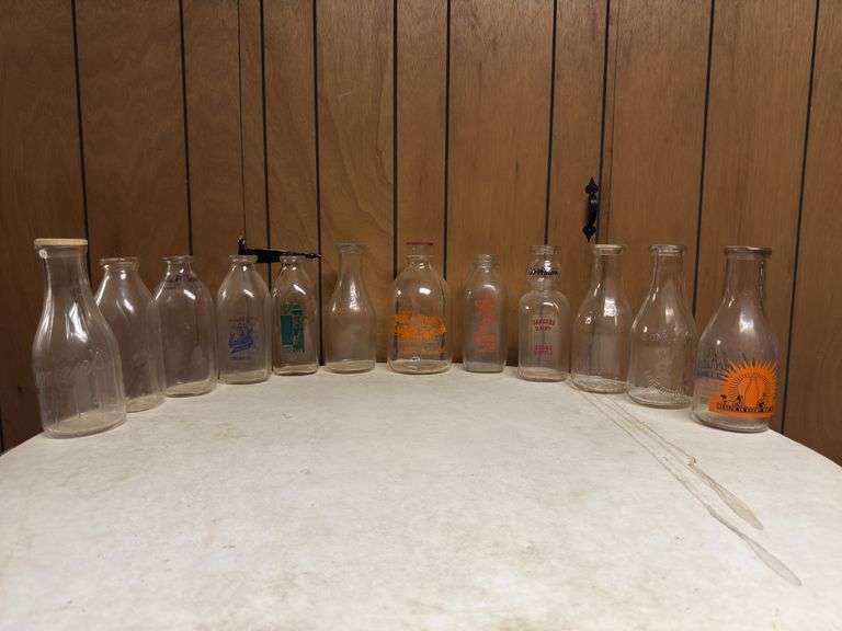 (12) Milk Bottles image