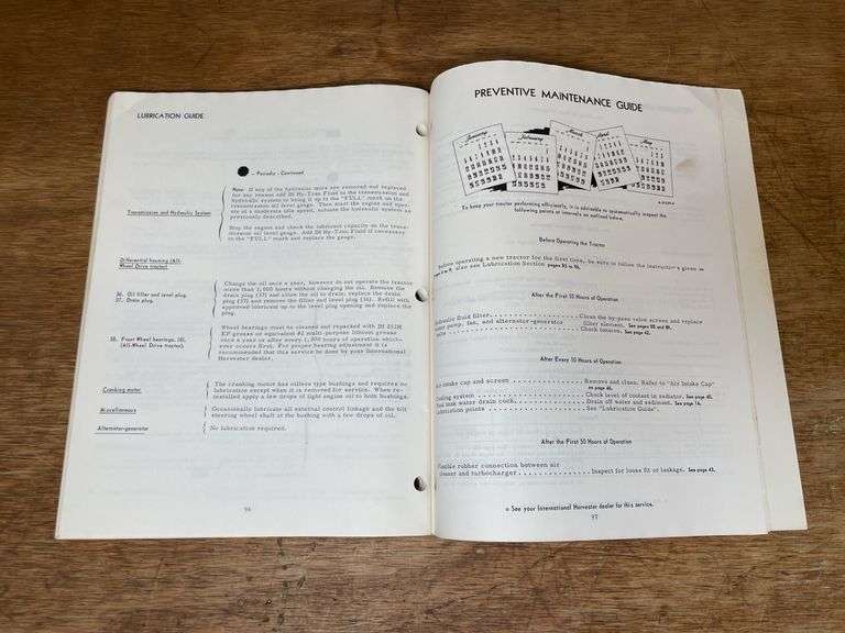 (2) IH 1206 + 1256 Operators Manuals