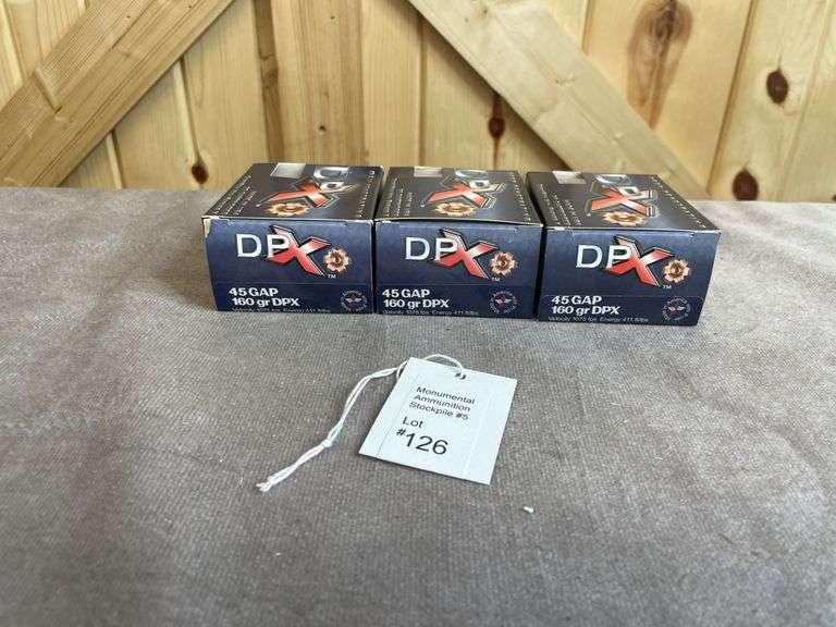 3 Boxes Cor-Bon 160 Gr. DPX .45 GAP
