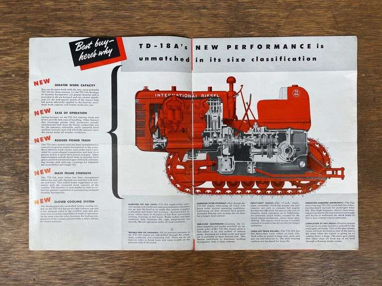 IH TD-18A Crawler Sales Literature