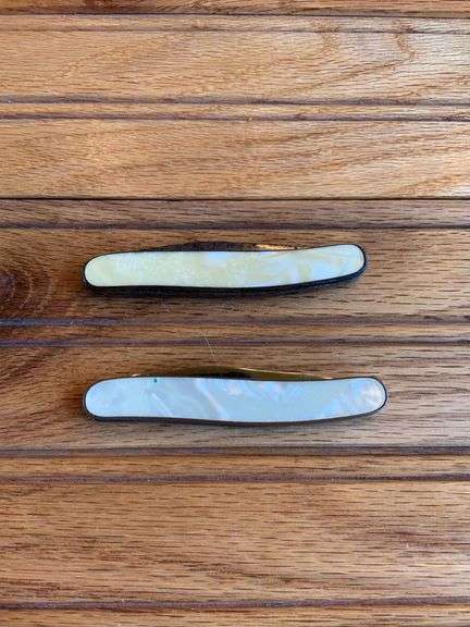 (2) Advertising Pocket Knives