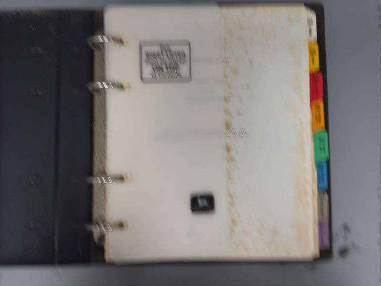 (2) John Deere Technical Information Binders
