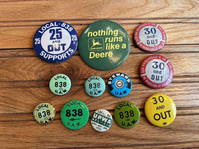 (12) John Deere Buttons image