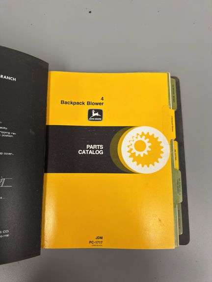 John Deere Parts Catalogs Binder