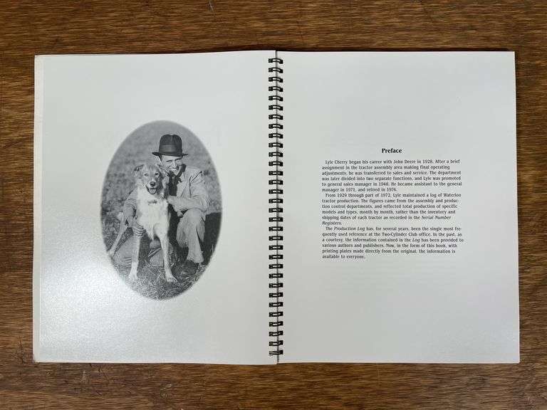 John Deere Waterloo Factory Production Log Book