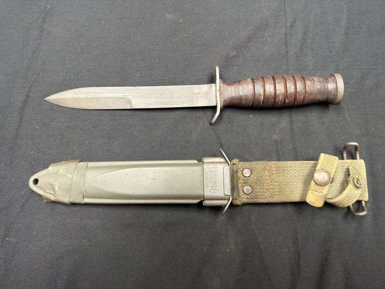 US Unmarked (Sterile) M3 Trench Knife w/M8 Scabbard image