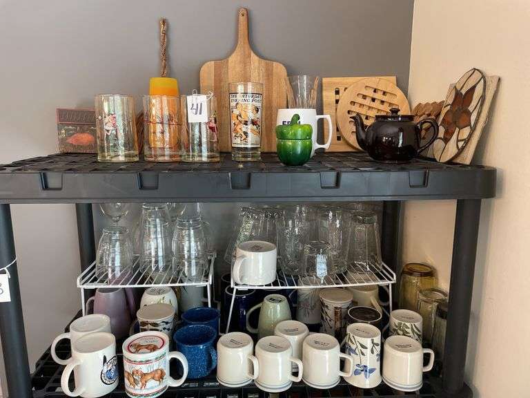 Assorted Mugs & Glasses
