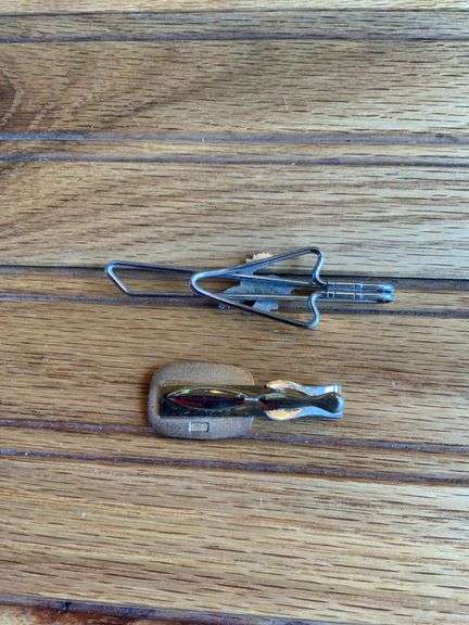 (2) John Deere Tie Clips