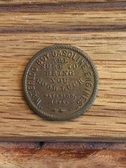 Waterloo Gasoline Engines Good Luck Coin image