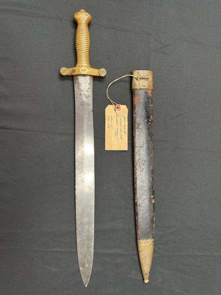French Model 1816 Artillery Short Sword w/Scabbard image